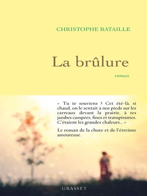 cover image of La brûlure